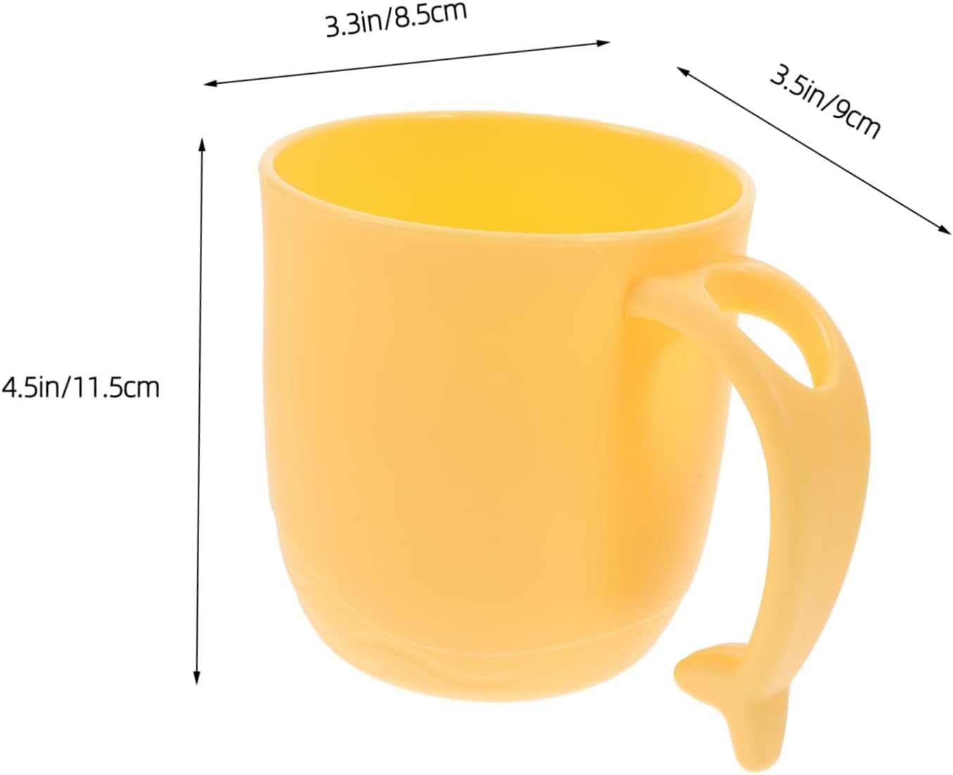 Exclusive 2Pack Dolphin Tail Handle Bathroom Cups
