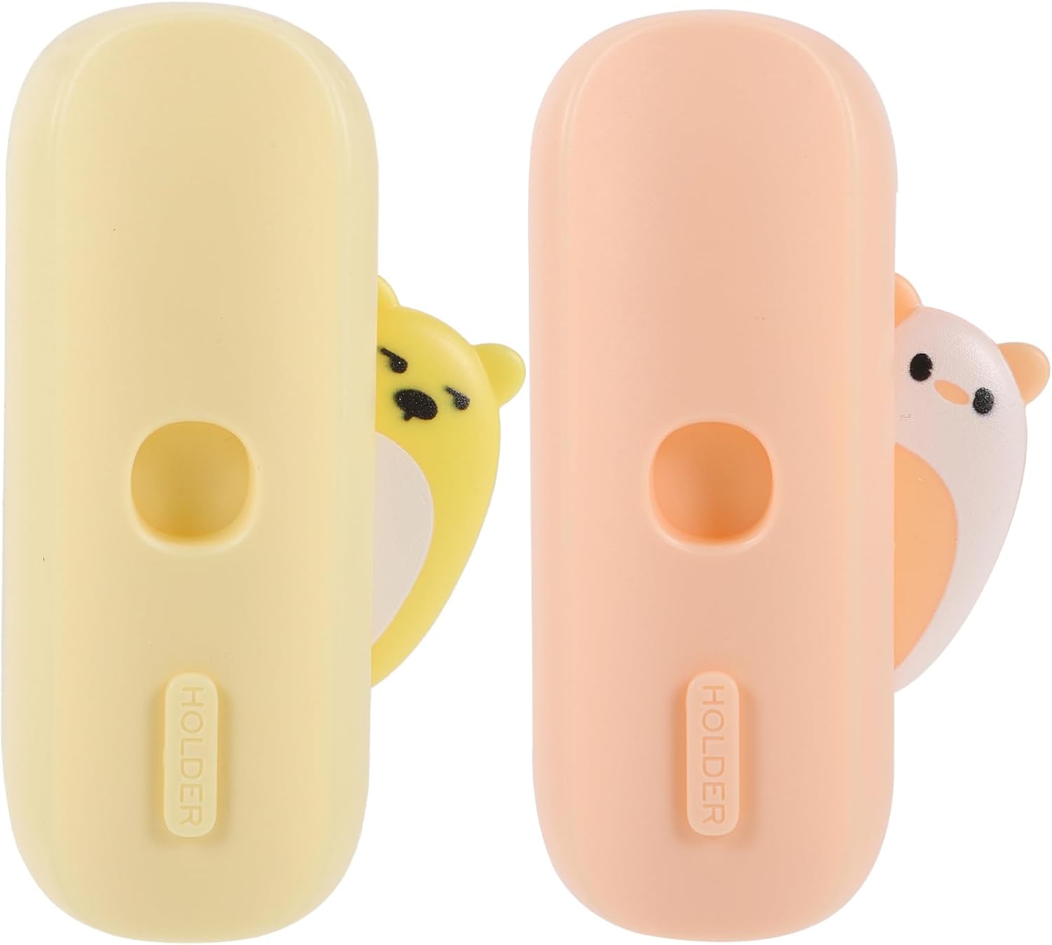 Two-Piece Electric Toothbrush Holders - Magnetic Durable for Home Use