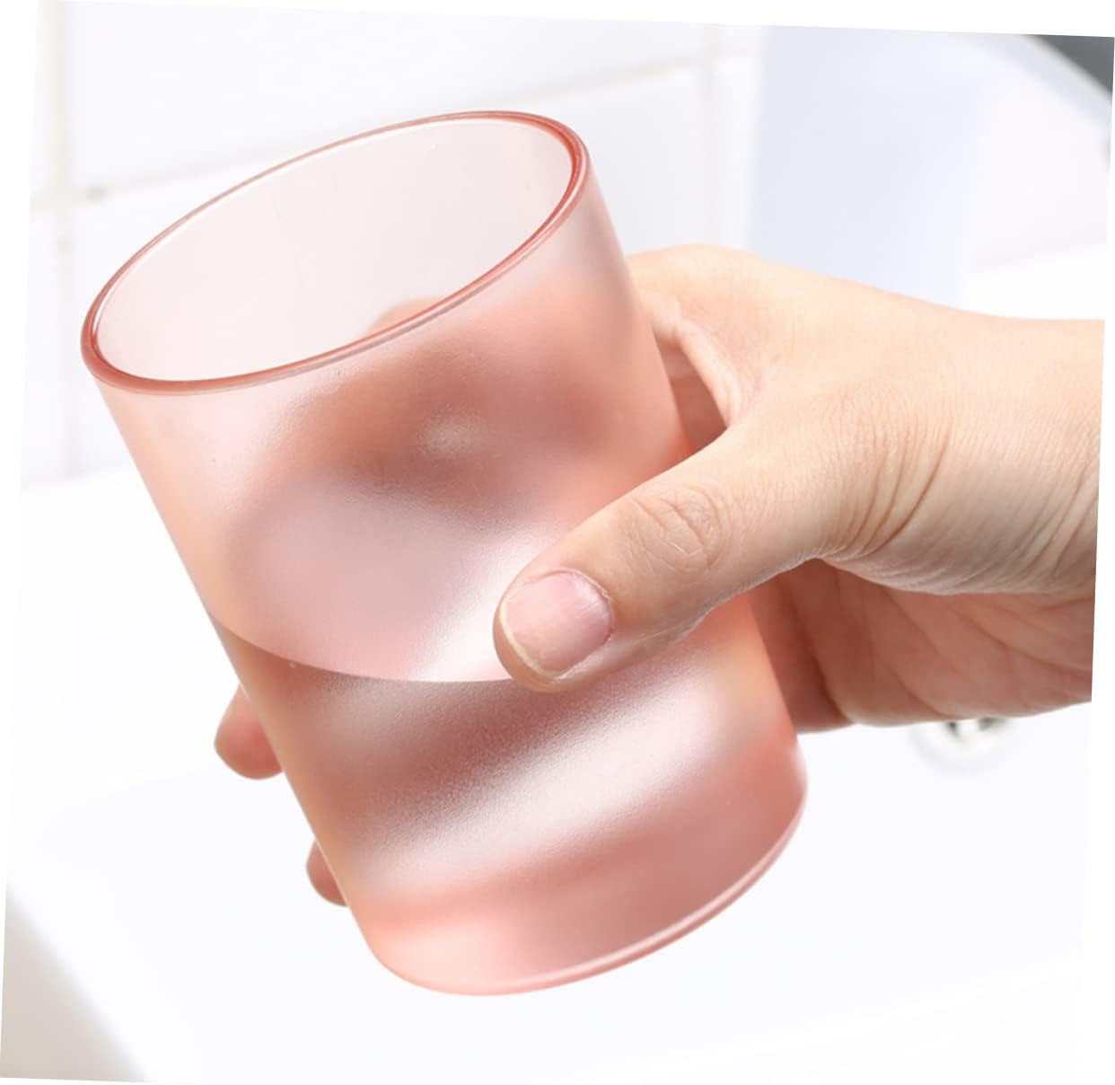 Cabilock Toothbrush Holder Durable Plastic Cup for Bathroom