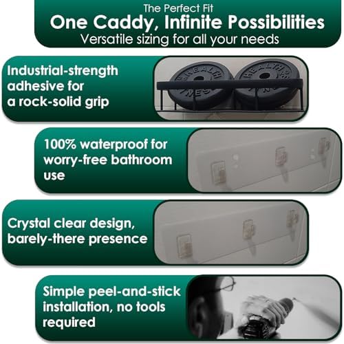 Strong Adhesive 2-Pack Replacement for Shower Caddy
