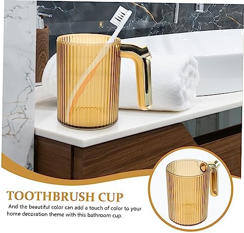 Gold Handle Creative Toothbrush Holder