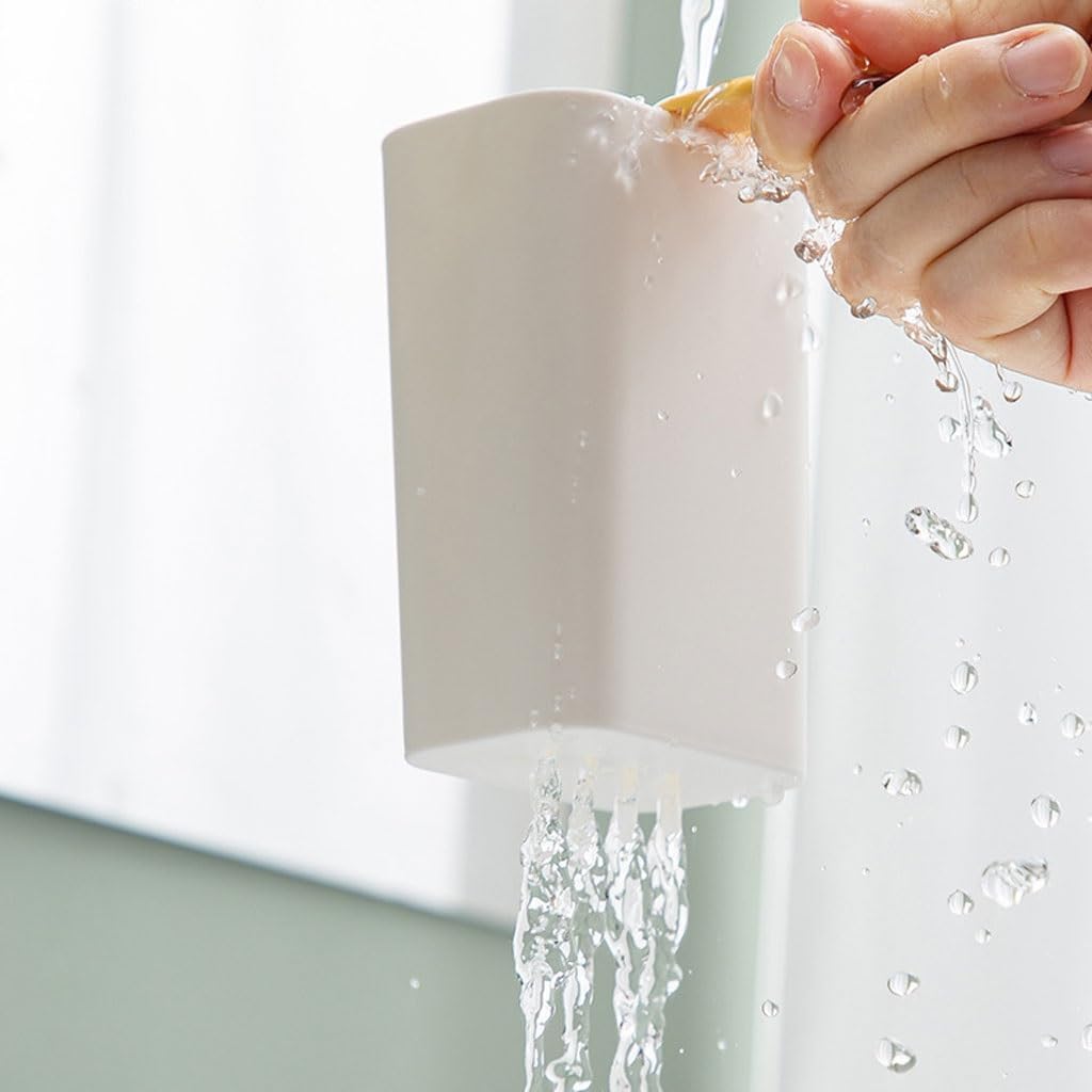 Stylish Magnetic Wall-Mounted Toothbrush Holder