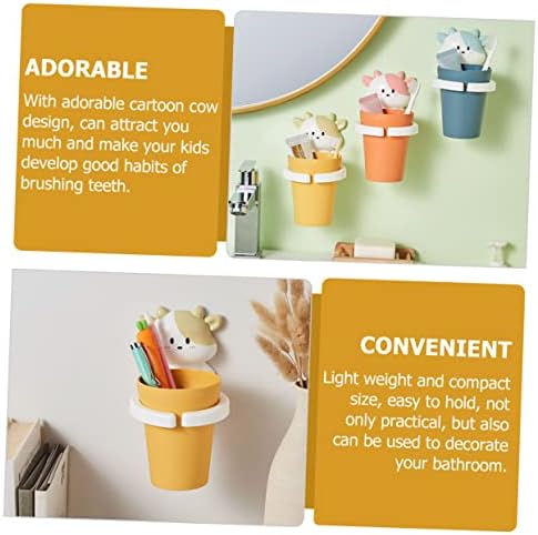 Cartoon Gargle Toothbrush Holder Wall-Mounted and Safe