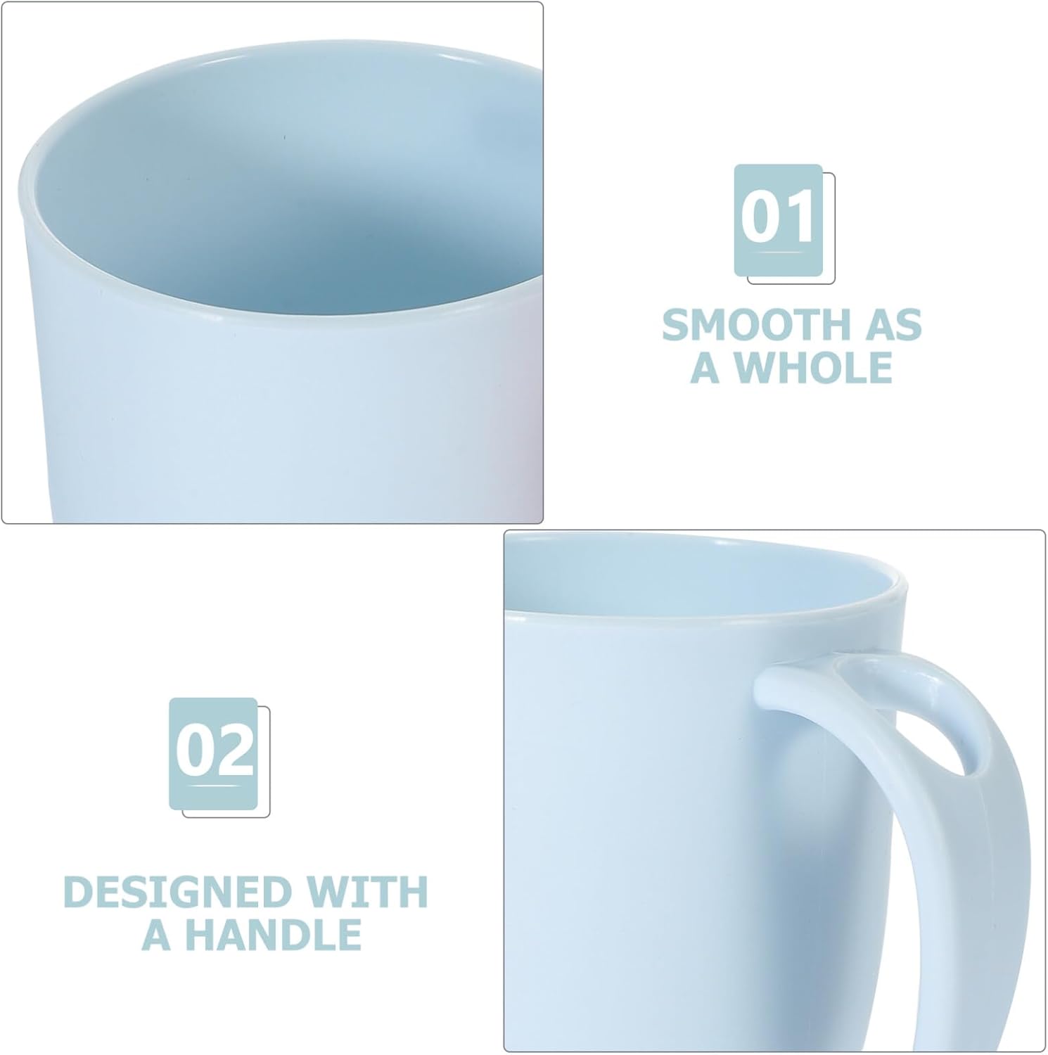 Zerodeko 2pcs Dolphin Toothbrush Cup Reusable Bathroom Gargling Mugs
