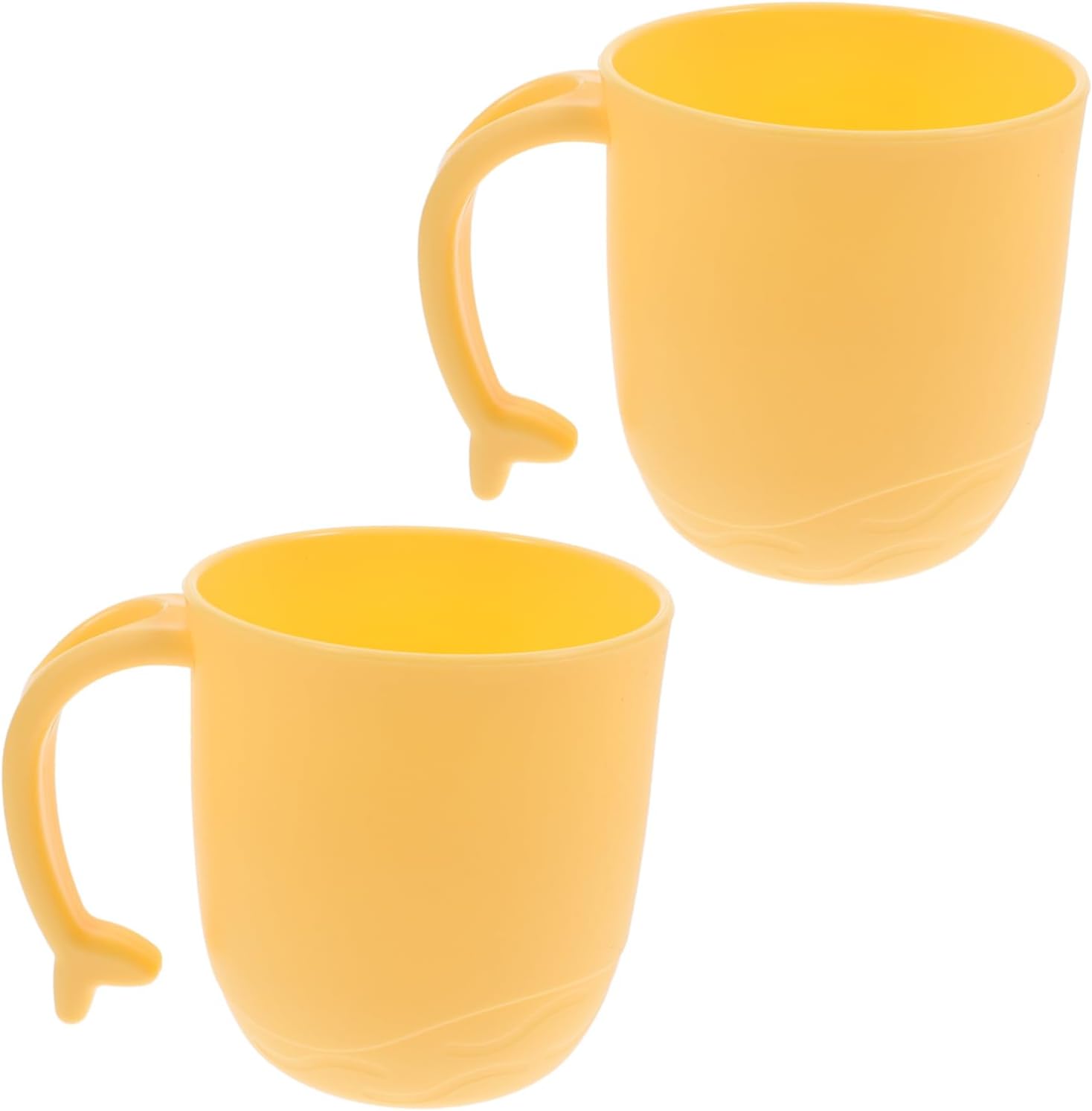 Exclusive 2Pack Dolphin Tail Handle Bathroom Cups