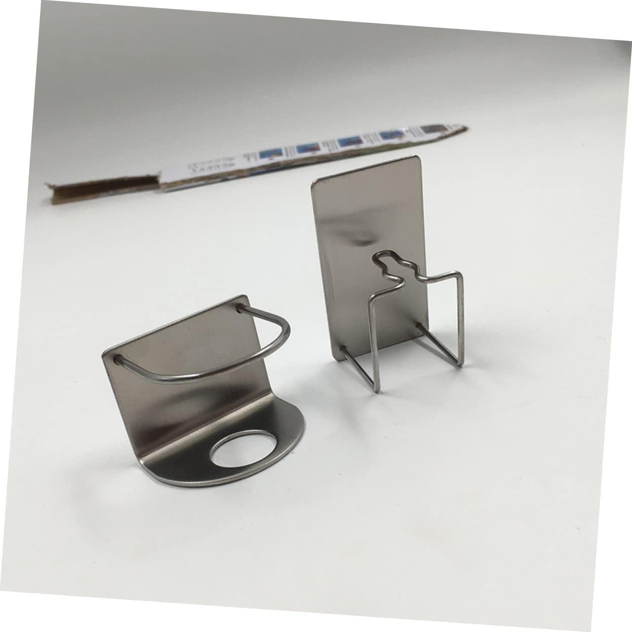 Space-Saving Stainless Steel Toothbrush Holder