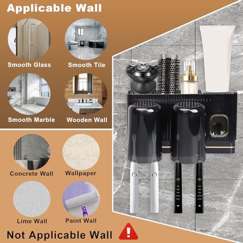 BigKingWall-Mounted Toothbrush Holder Kit