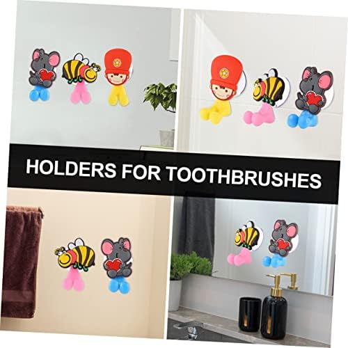 Ciieeo Cute Animal Toothbrush Holder with Suction Cup for Kids
