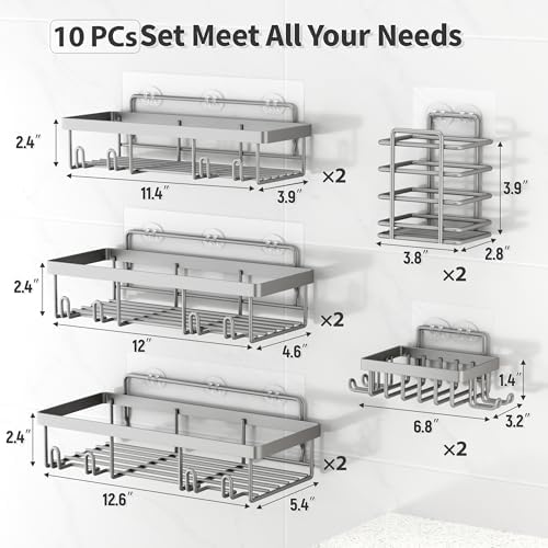 10-Piece Showers Organizer Set