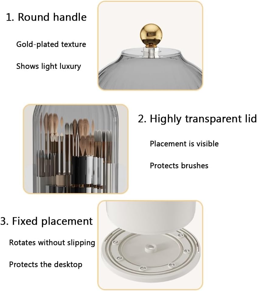 Rotating Toothbrush Organizer