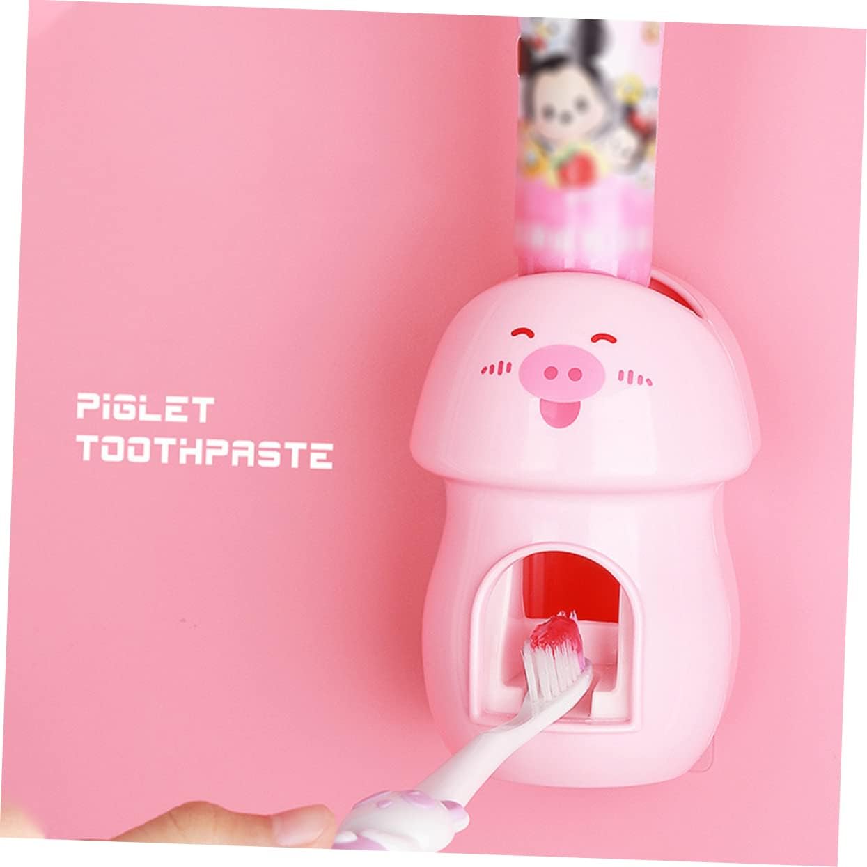 Mucklily - Adorable Automatic Toothpaste Squeezer and Toothbrush Holder
