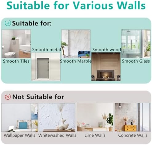 4-Piece Adhesive Shower Caddies for bathrooms