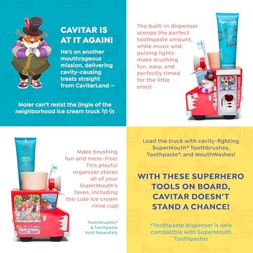 SuperMouth Kids Oral Care Organizer with Music