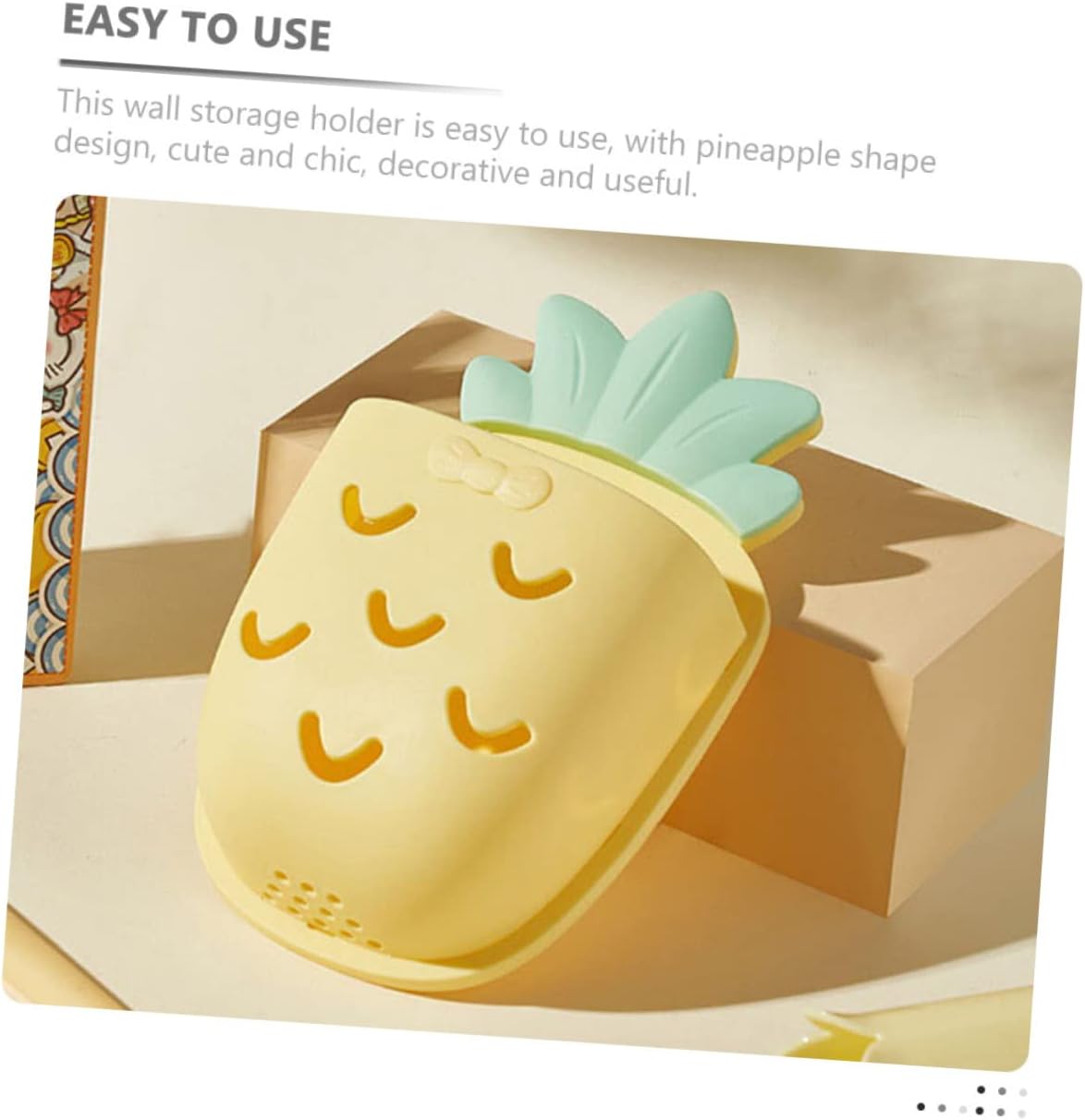 Stylish Pineapple Toothbrush Organizer