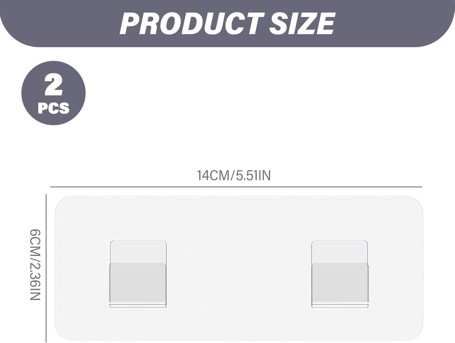 U-Shape Adhesive Shower Caddy with Replacement Stickers for Bathroom Kitchen Space