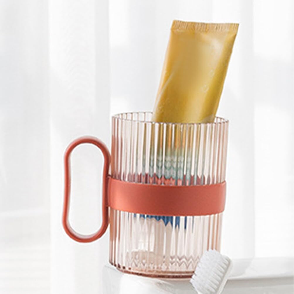 Kichvoe 4pcs Reusable Bathroom Cups Toothbrush Holder