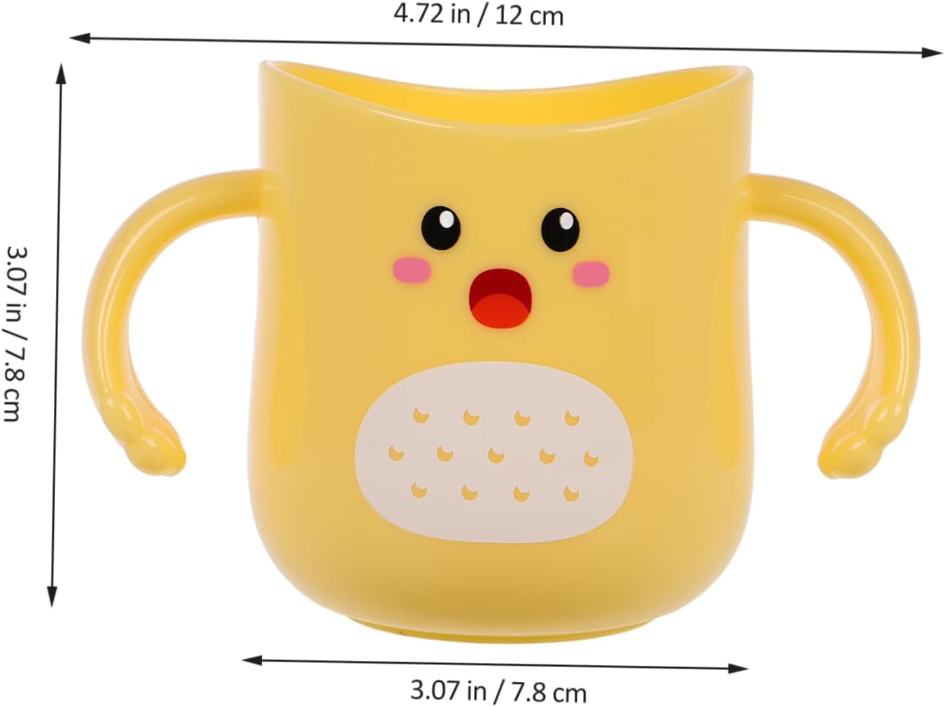 Toothbrush Cup CUTE Dinosaur Design Durable Drop-Resistant Reusable plastic holder