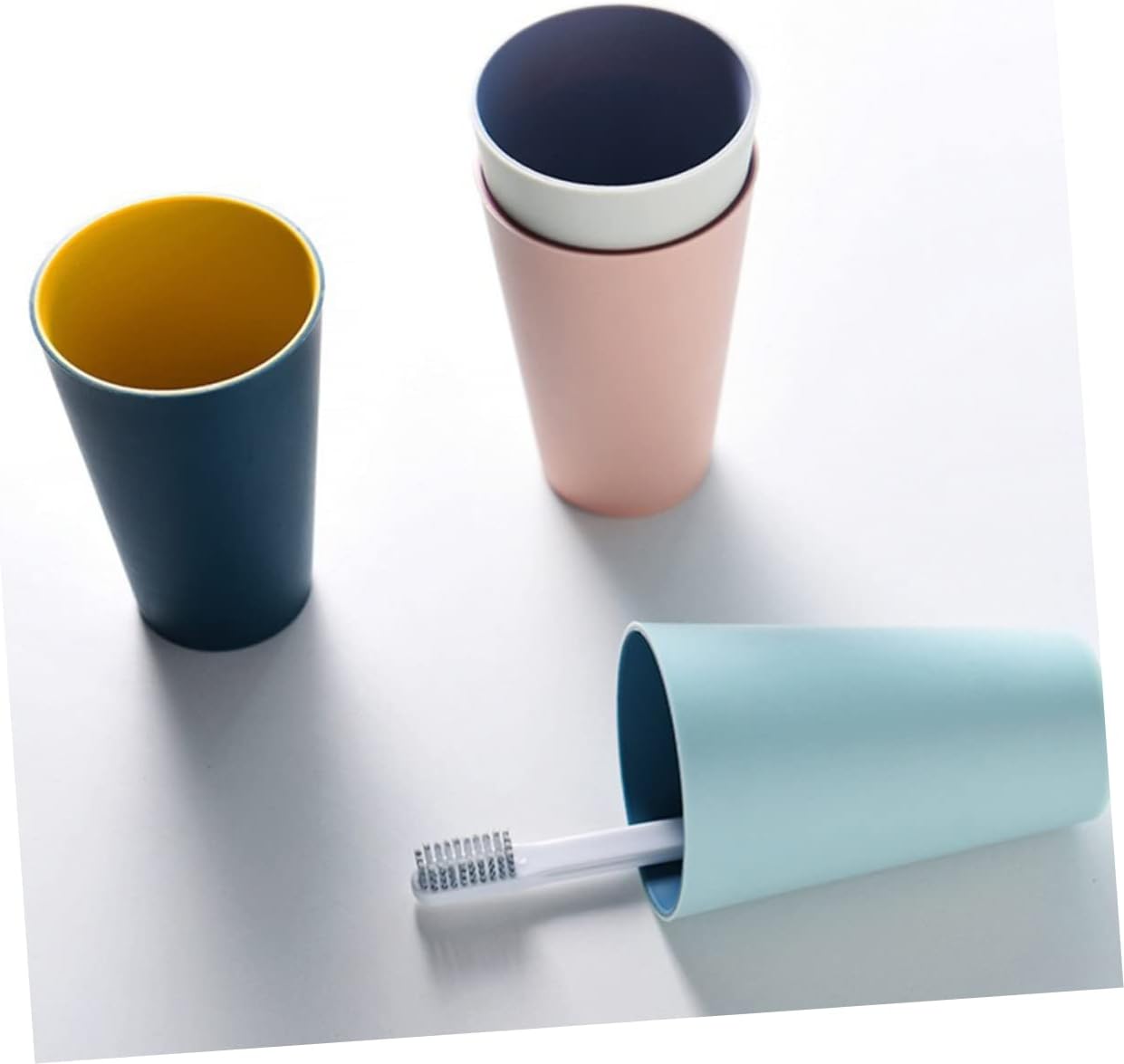 Unomor Portable Toothbrush Tumbler for Home and Travel