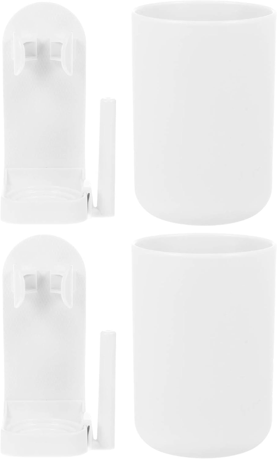 2 Sets Wall Mounted Electric Toothbrush Holder Cup Rack 1