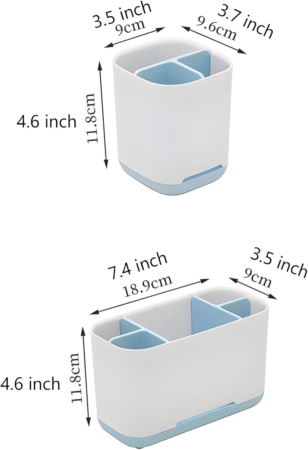 2-Piece Bathroom Holder Set Big and Small