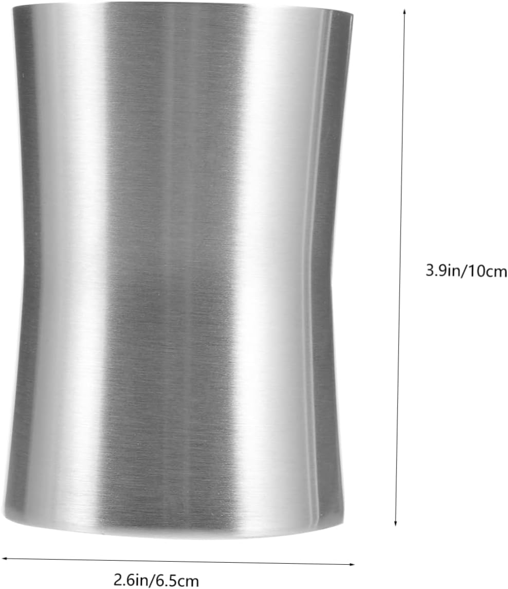Luxshiny Stainless Steel Toothbrush Cup Holder for Bathroom and Travel