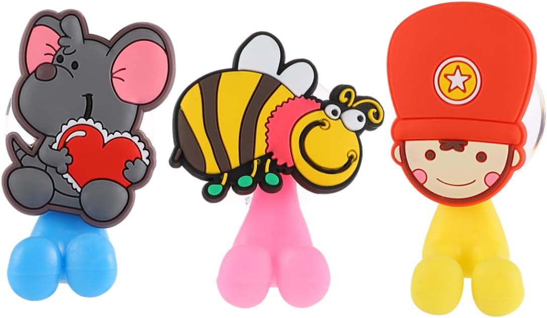 Ciieeo Cute Animal Toothbrush Holder with Suction Cup for Kids