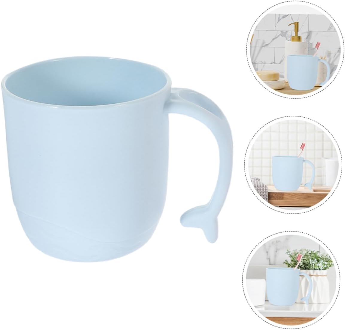 Adorable Durable 2-Piece Toothbrush Mouthwash Holders