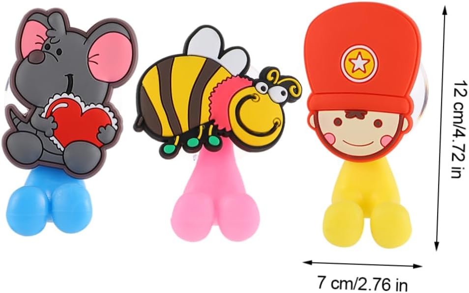 Ciieeo Cute Animal Toothbrush Holder with Suction Cup for Kids