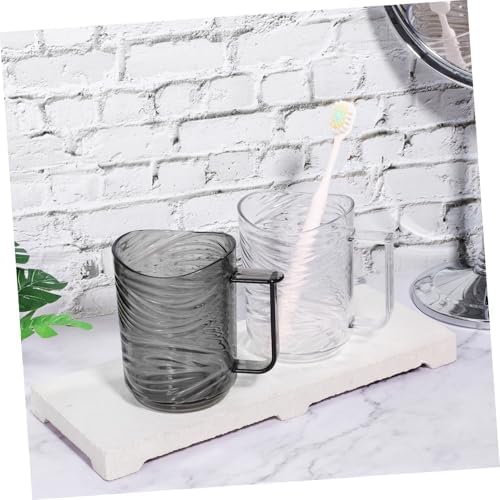 Ergonomic Handle Toothbrush Holder Cups
