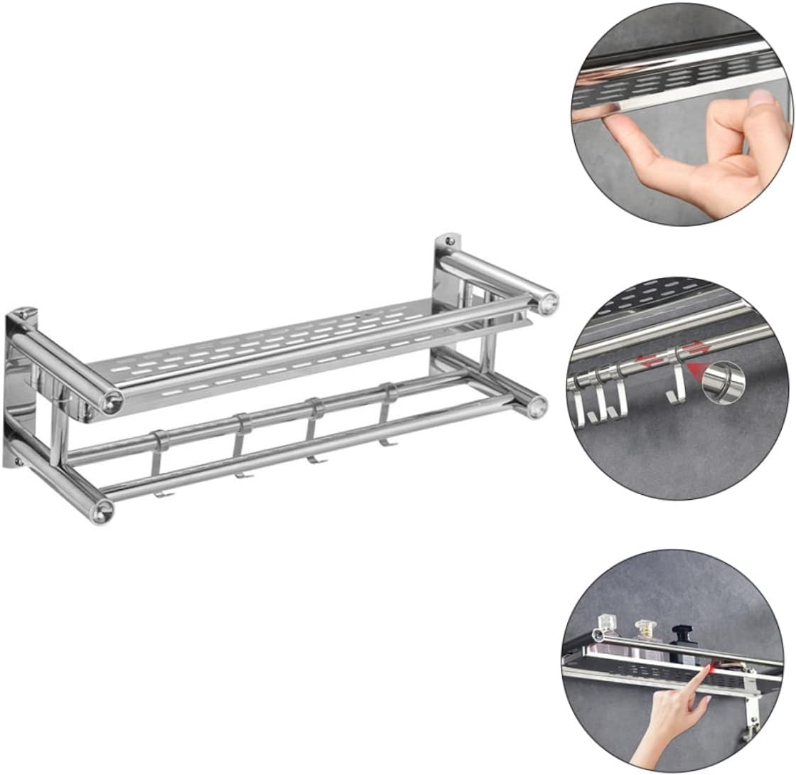 HEALLILY Stainless Steel Bath Storage Rack