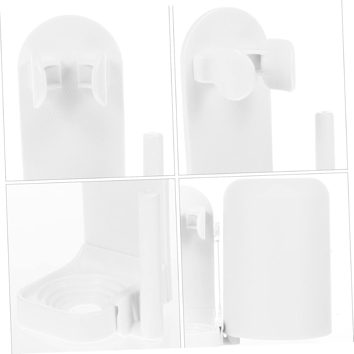 Adjustable Wall-Mounted Electric Toothbrush Holder for Bathrooms with Strong Adhesive