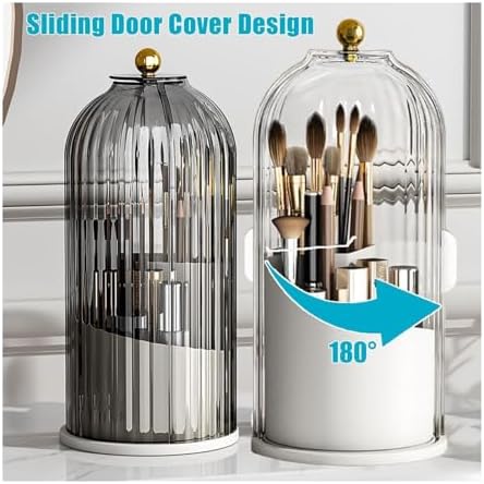Slide Lid Toothbrush Holder