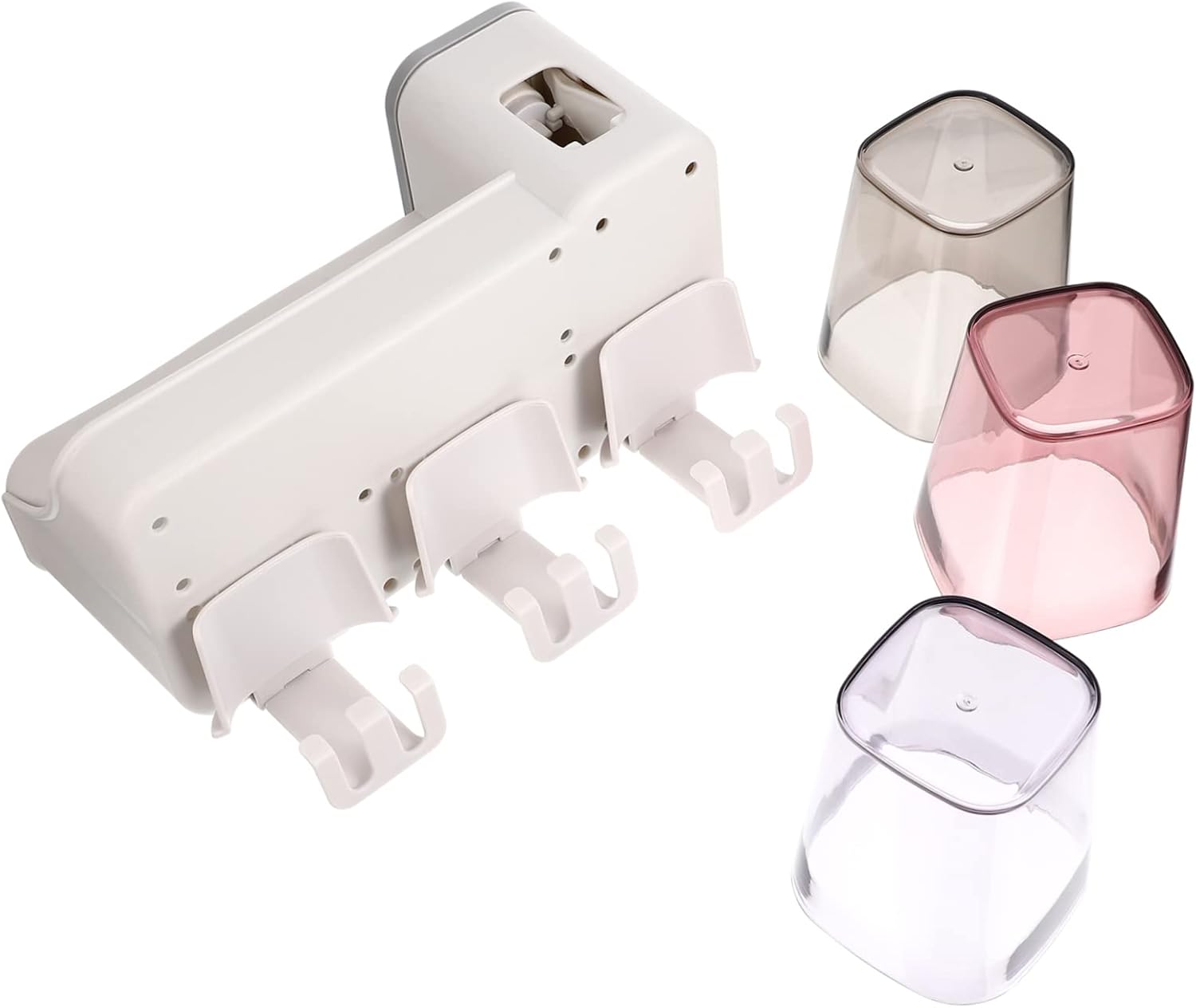 GLEAVI Multi-Functional Toothbrush Holder Gargle Cup Organizer for Bathroom Shower Kitchen