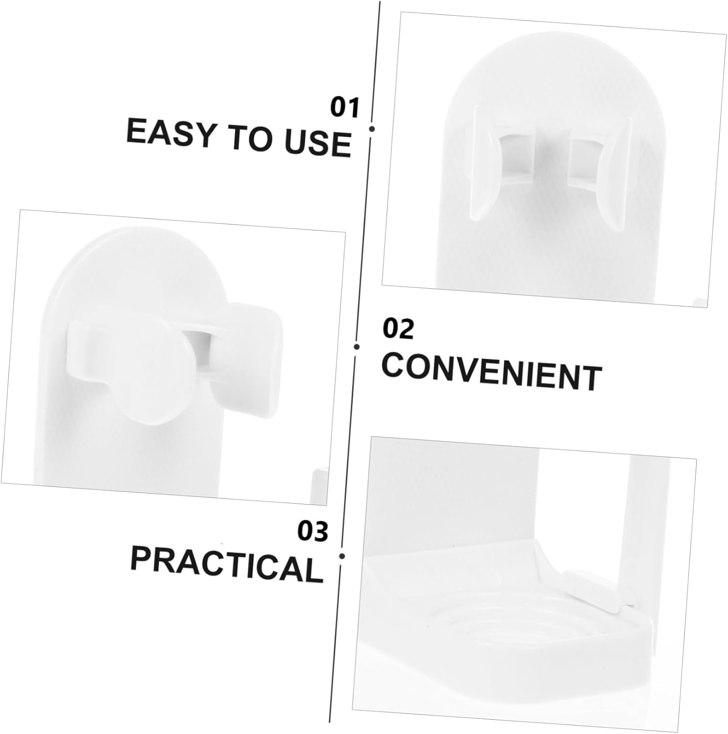 MagicLulu Adjustable Wall-Mounted Electric Toothbrush holder