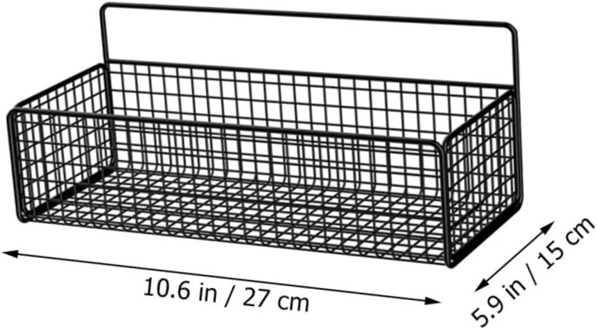 Zerodeko Floating Storage Rack No-Drill Floating Showers in Brightly Polished Iron