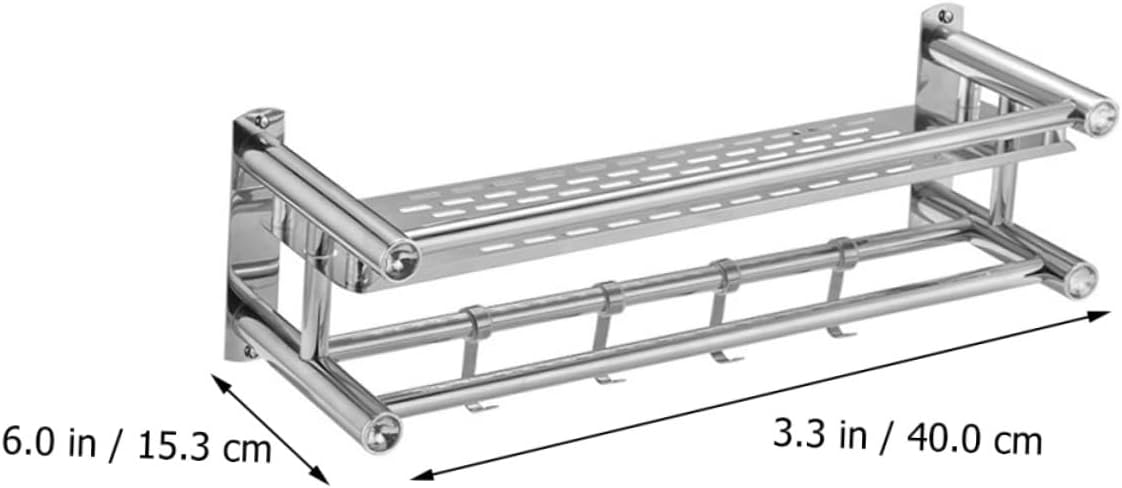 HEALLILY Stainless Steel Bath Storage Rack