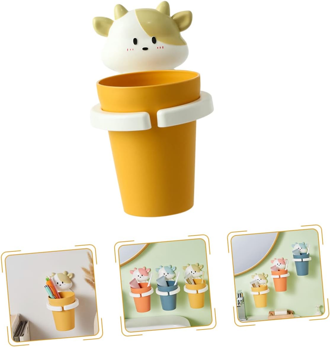 Cartoon Gargle Toothbrush Holder Wall-Mounted and Safe