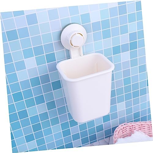 ABOOFAN Wall-Mounted White Toothbrush Holder Easy to Install