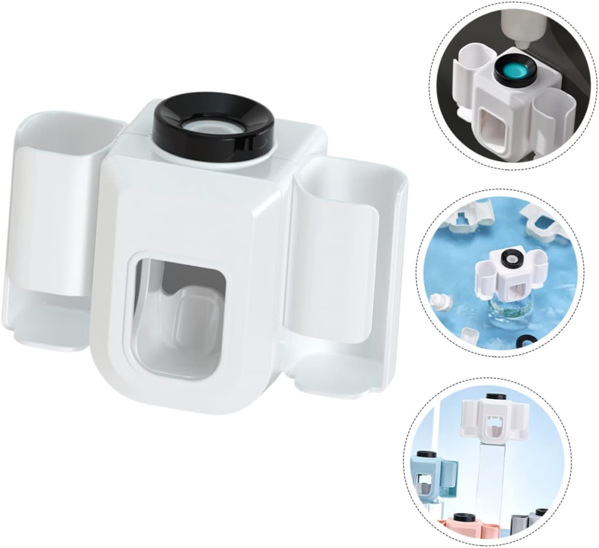 RORPOIR Wall-Mounted Toothbrush Toothpaste Organizer