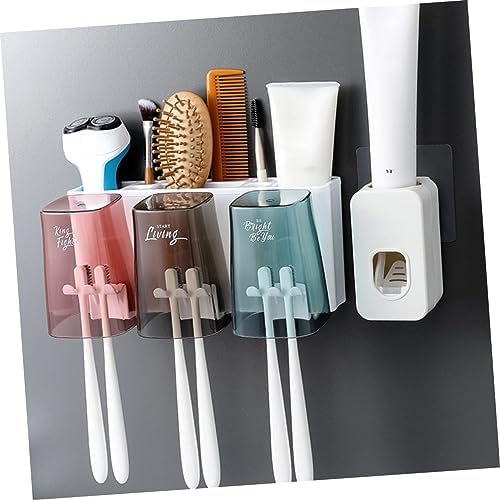 Amosfun Heavy Duty Wall-Mounted Toothbrush Holder