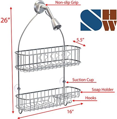 Luxury Chrome Bathroom Caddy