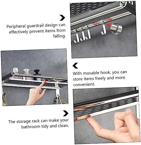 Stainless Steel Bathroom Storage Holder for Organization