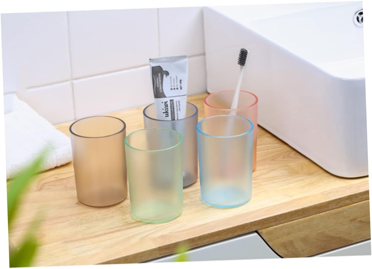Mobestech Transparent Toothbrush Cup for Adults