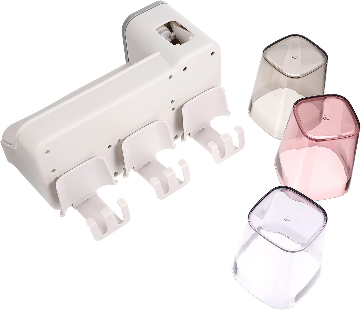 Anneome Space-Saving Wall-Mounted Toothbrush Toothpaste Organizer