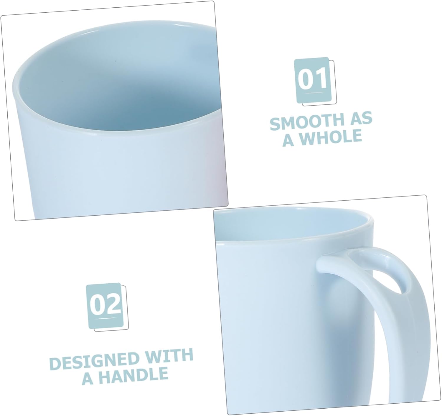 Two-Piece Dolphin Shaped Offset Mouthwash Cups for Boys and Girls