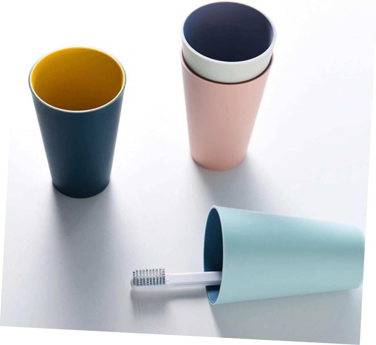 JECOMPRIS Light Brushing Cup Portable Student Tooth Tumbler