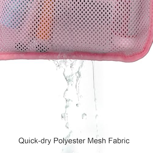 Stylish Portable Mesh Shower Organizer for Travel and Cruises