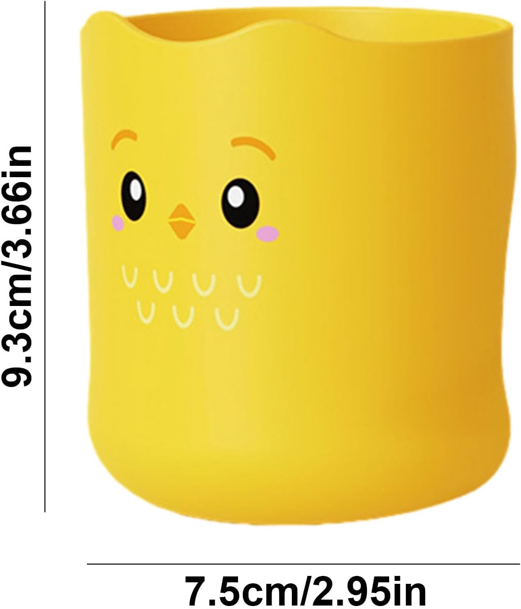KSIEE Kids Toothbrush Cup with Cartoon Characters and Fun Design