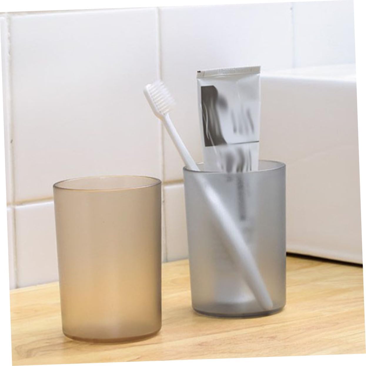 Ciieeo 5pcs Bathroom Mug Suction Cups Holder