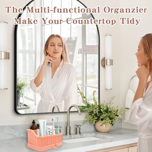 Double Drain Toothbrush Holder with Detachable Bottom by Ayehe